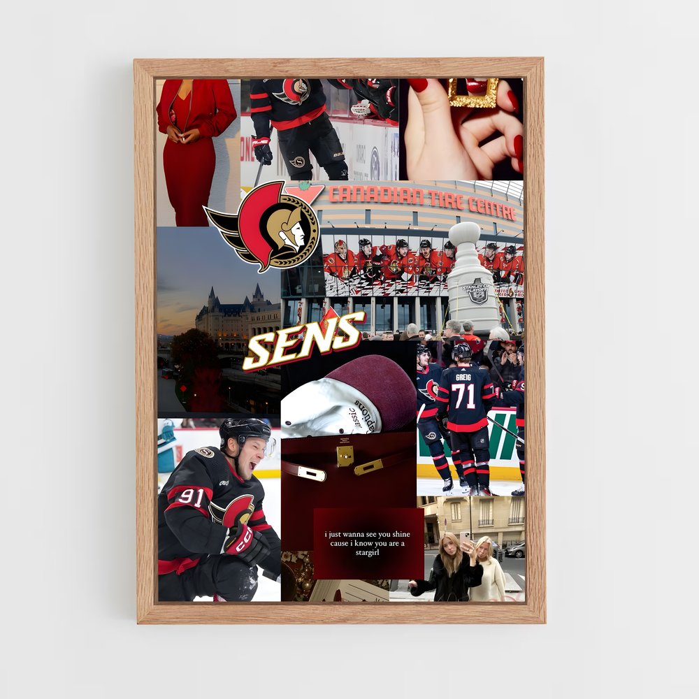Poster L'Escouade des Sénateurs – affiche Hockey sur glace (vue 4)